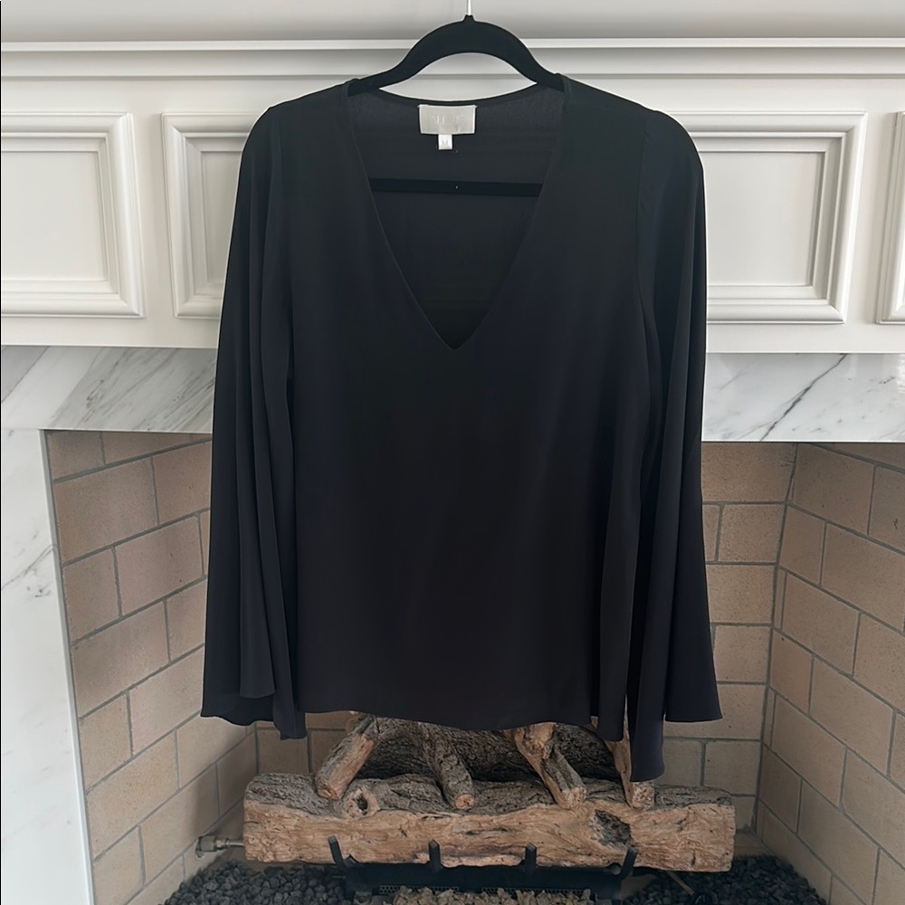 Alexis Black V Neck Blouse